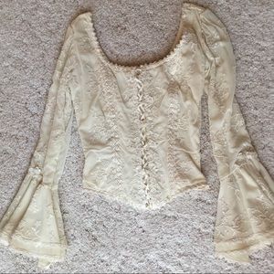 Flora Nikrooz blouse with bell sleeves